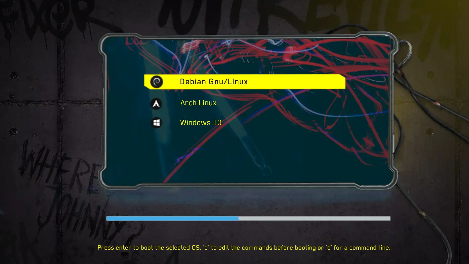 Cyberpunk GRUB Theme